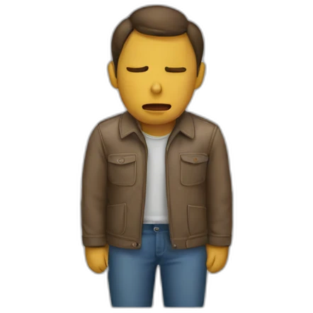 Homme qui pleure emoji