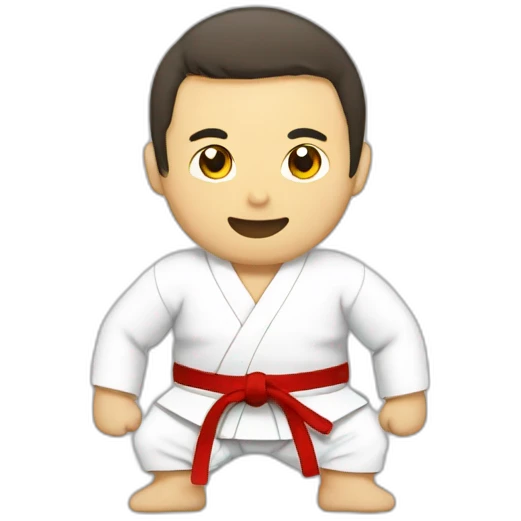 Homme judo emoji