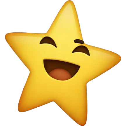 star cutted half emoji