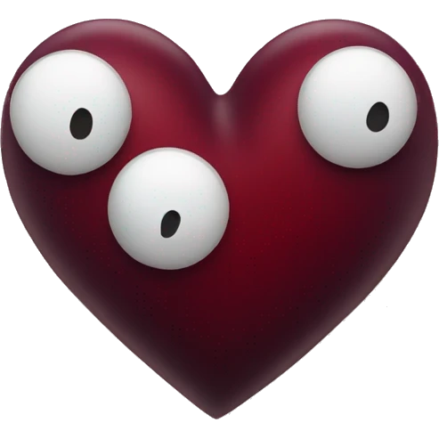 Dark red heart emoji