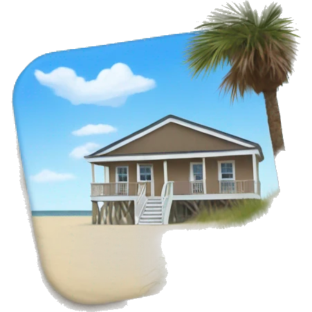 Mark in South Carolina beach  emoji