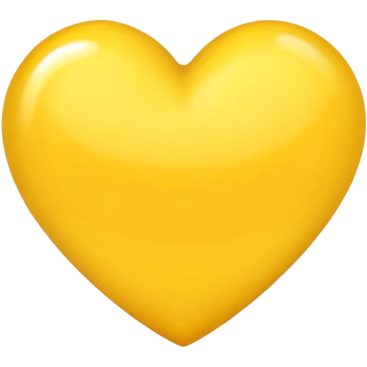 coração amarelo emoji
