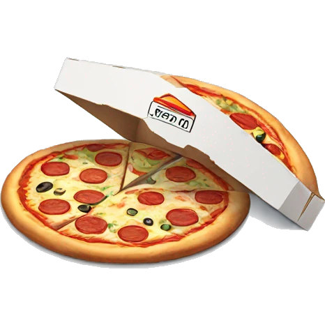 Pizza delivered.  emoji