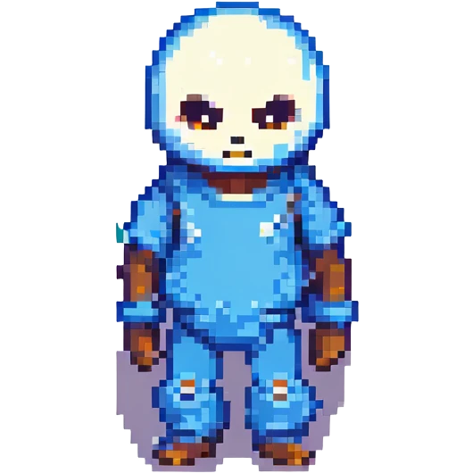 Undertale pixel art style, Sans emoji