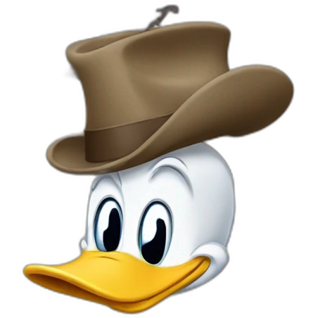 keyboard with Donald duck emoji