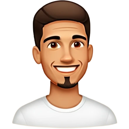 Make him like a cartoon emoji