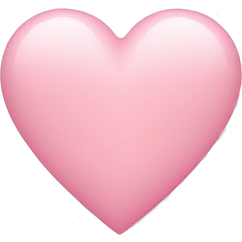 Light pink heart emoji