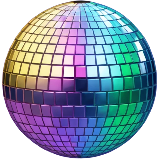 shiny disco ball emoji