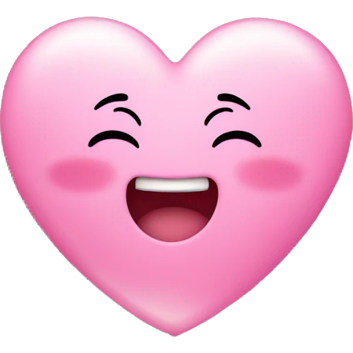 Pink heart with twinkle little stars emoji