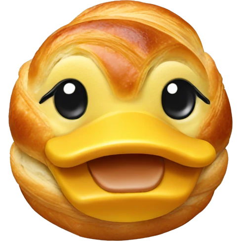 duck croissant emoji