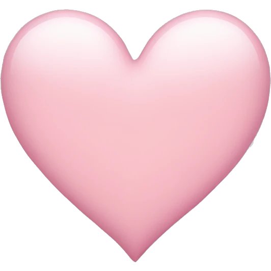 light pink heart emoji