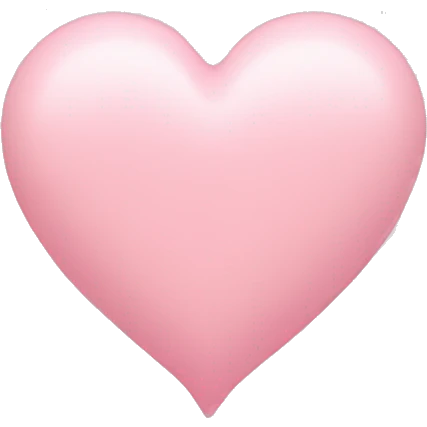 Pastel pink heart  emoji