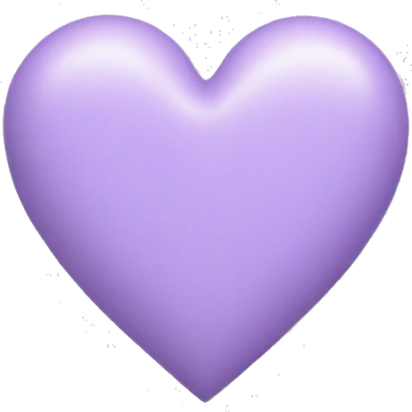 Pastel Purple Heart emoji