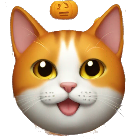 Pumpkin cat emoji