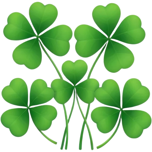 3 ☘️  clover emoji