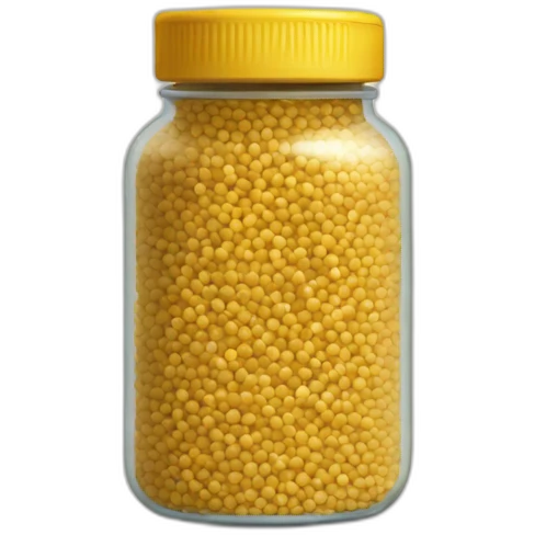 mustard seeds in a short jar emoji