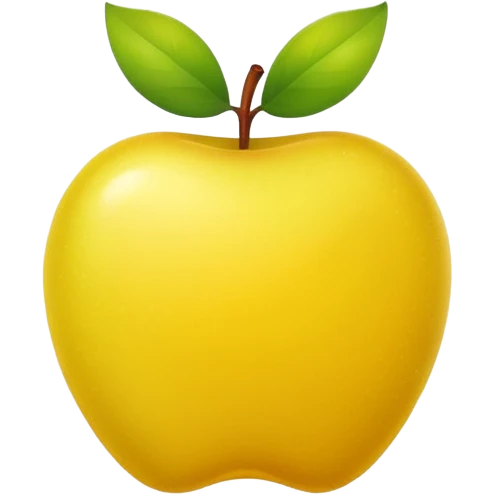 Yellow version of green apple emoji