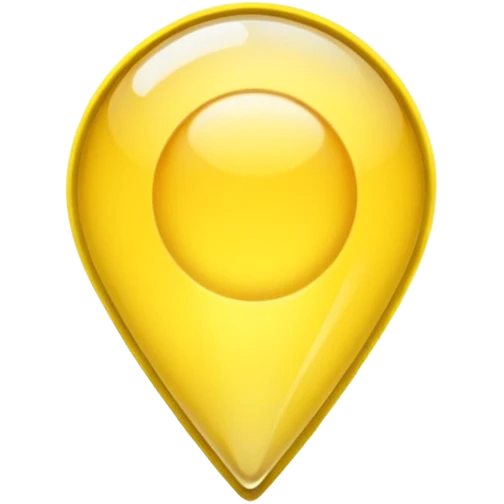  Yellow. Glass Pin location  emoji
