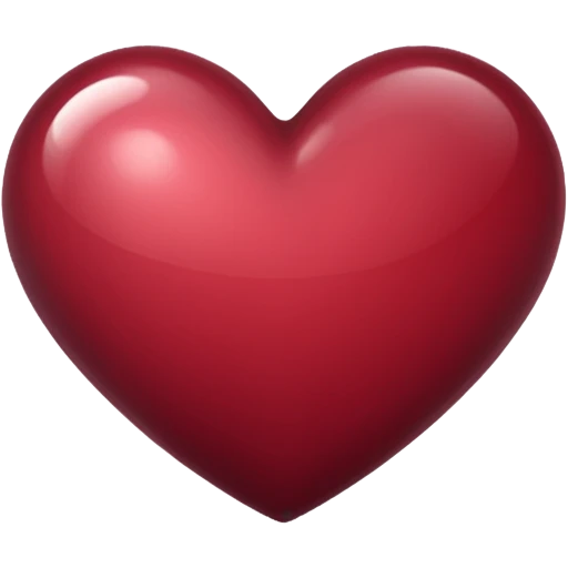 Corazón de color vinotinto emoji