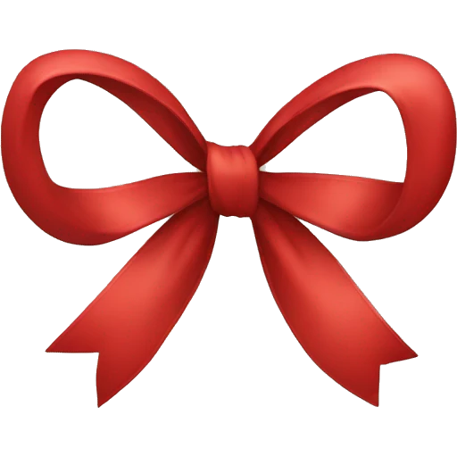 Red bow  emoji