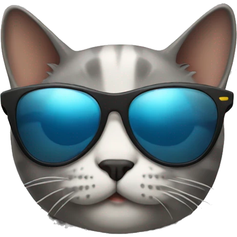 Cat with sunglasses emoji