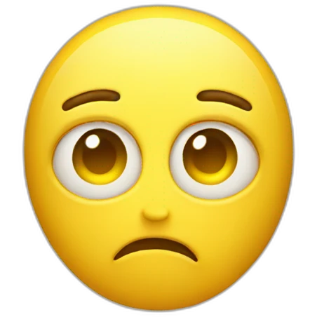 anxiety yellow face emojie emoji