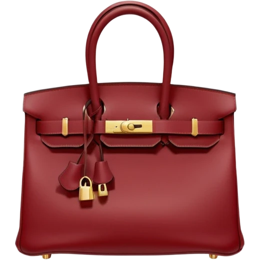 dark red hermes birkin bag emoji