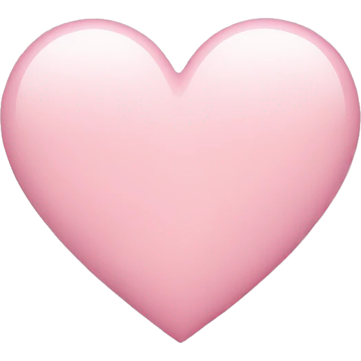 Light pink heart emoji