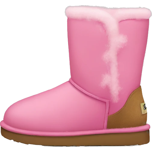 Ugg pink boots emoji
