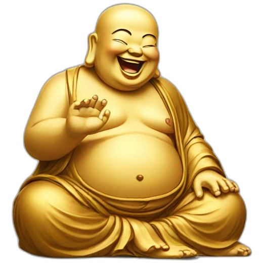 Laughing buddha emoji