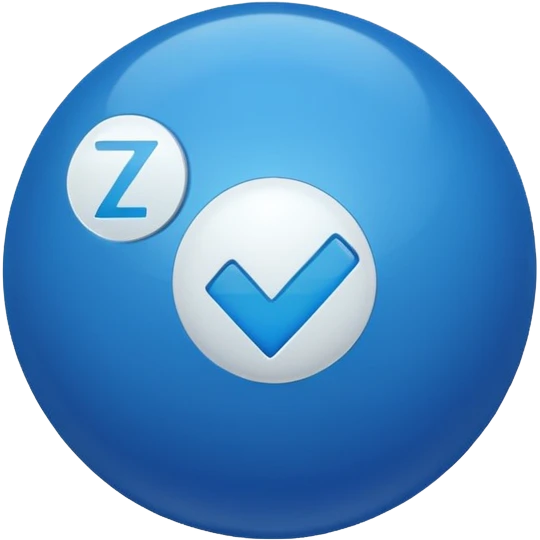 There should be a white checkmark inside the round blue ball. emoji