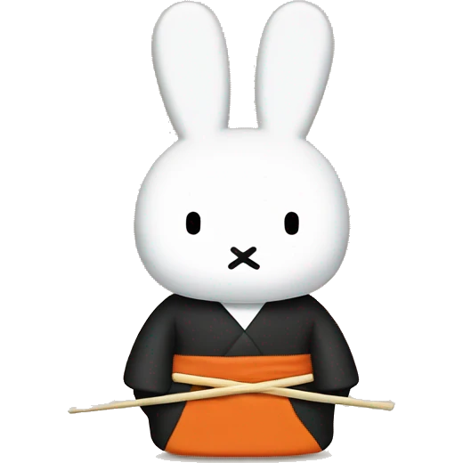 miffy is a sushi emoji