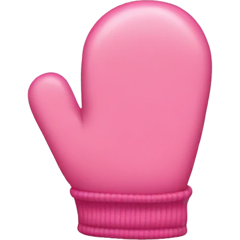 Pink mittens  emoji