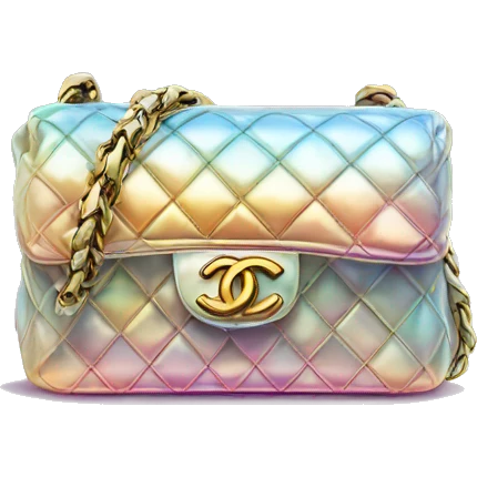 Iridescent Chanel bag emoji
