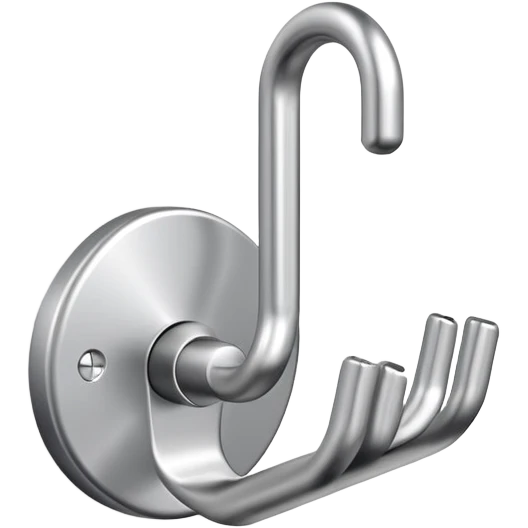 minimalist wall hook for coats with clean lines and rounded edges emoji