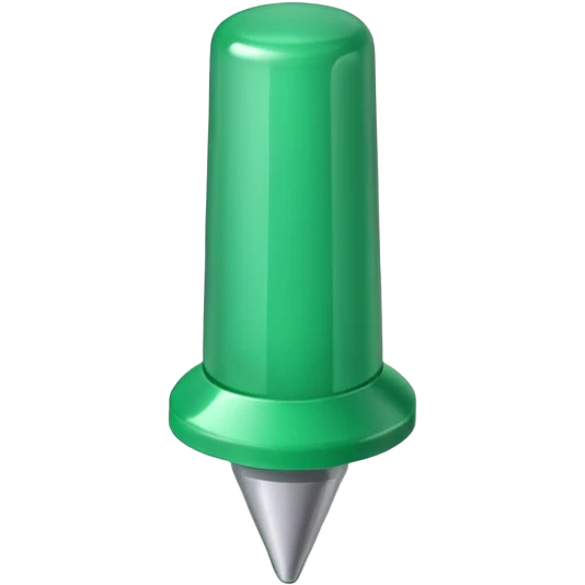 green push pin emoji