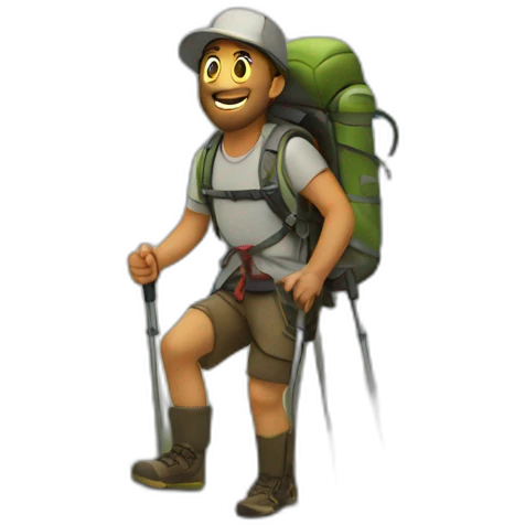 hiking emoji