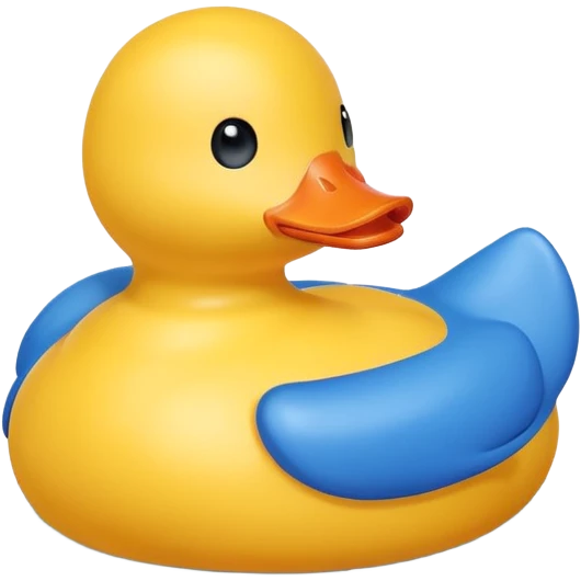 blue sky rubber duck emoji