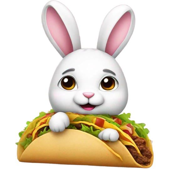 Bunny with a taco emoji