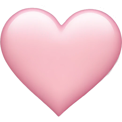 Light pink heart  emoji