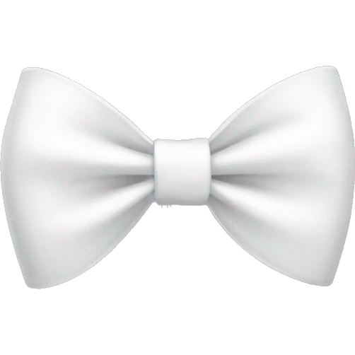 White bow  emoji