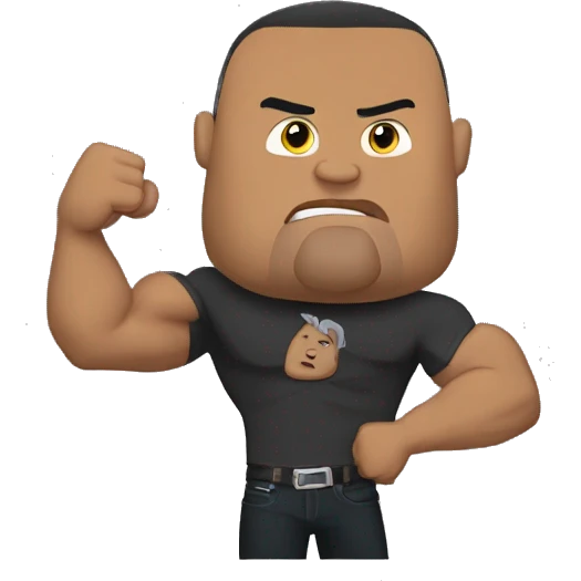 the rock holding a siเื on the head emoji