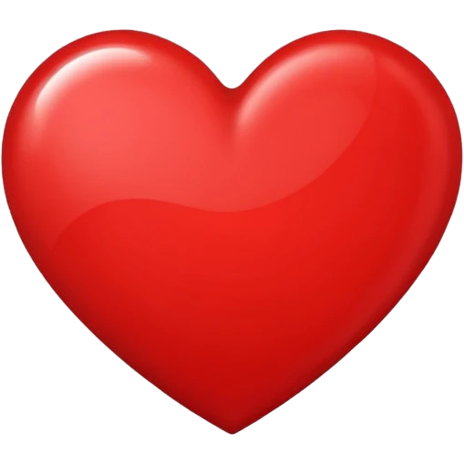 red greeting card emoji