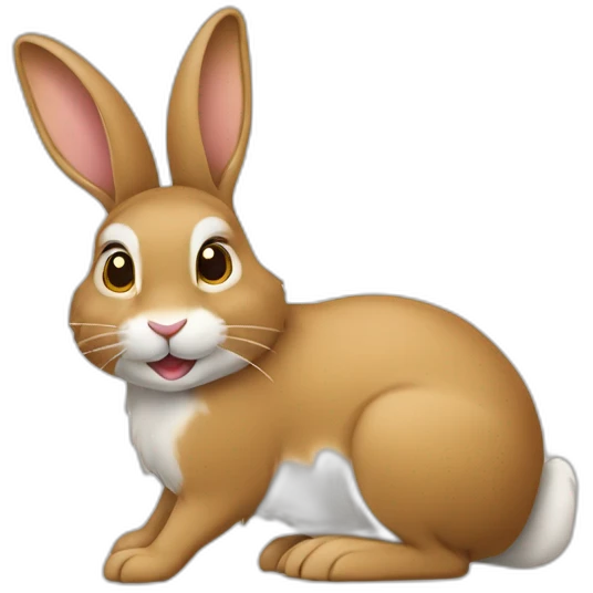 écureuil avec un lapin emoji