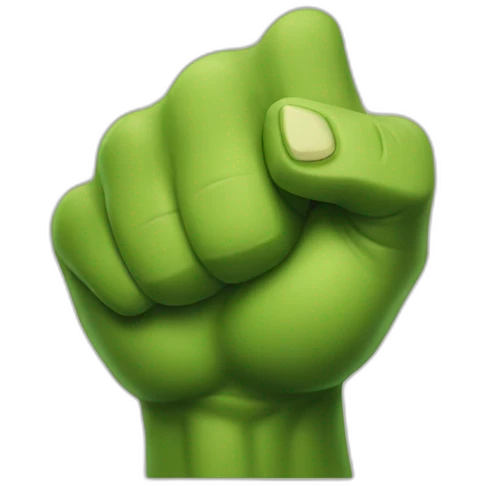 hulk hand thumbs up emoji