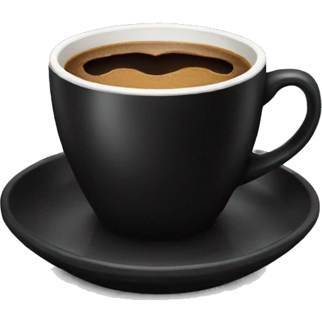Black coffee cup emoji