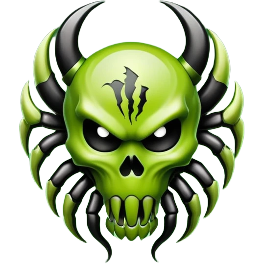 Generate logo of monster energy emoji