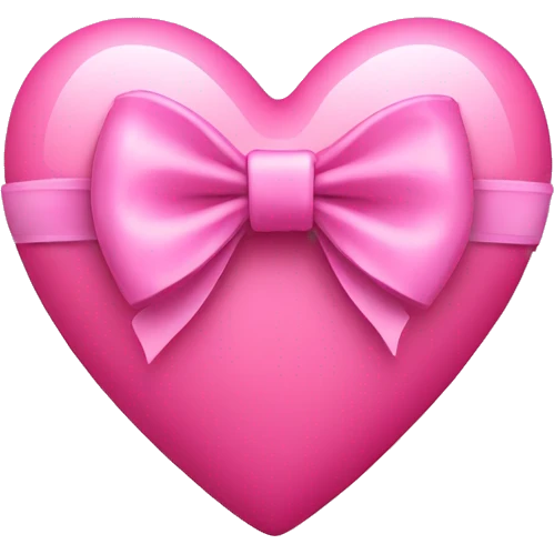 pink heart with bow emoji