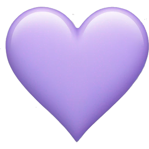 Pastel purple heart emoji