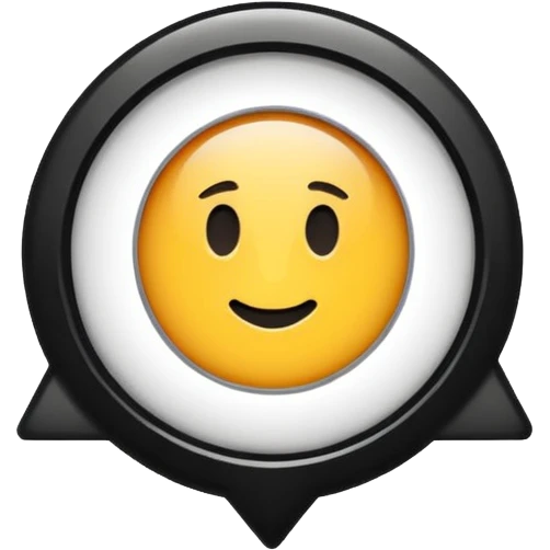 A verification badge  Al black and the center white emoji